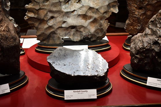 Vienna, Natural History Museum, cut away meteorite